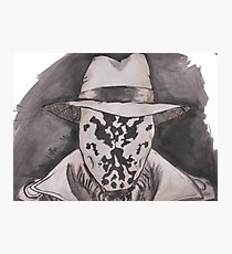 Watchmen - Rorshach Ink Portrait Photographic Print