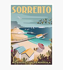 Sorrento Vintage-style Travel Poster Photographic Print