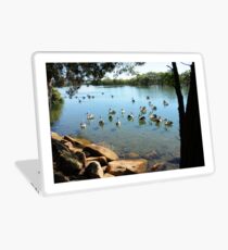 Pelicans on Lake Laptop Skin