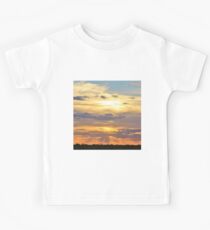 Sunset Background - Tranquil Harmony of Beauty Kids Tee
