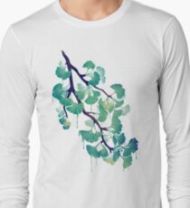 O Ginkgo (in Grün) Langarmshirt