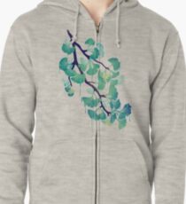 O Ginkgo (in Grün) Kapuzenjacke