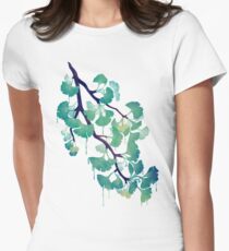 O Ginkgo (in Green) Women's Fitted T-Shirt
