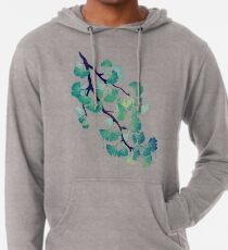 O Ginkgo (in Grün) Leichter Hoodie