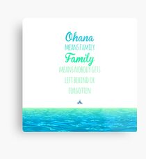 Ohana means Family Metal Print