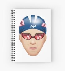 MICHAEL PHELPS EMOJI Spiral Notebook