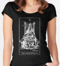 The Hierophant Tarot V Women's Fitted Scoop T-Shirt