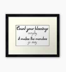 Light in the hallway - Pentatonix Framed Print