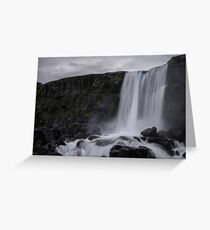 Boring waterfall Greeting Card