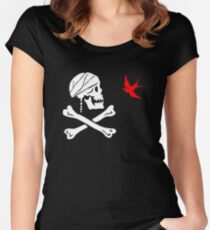 The Flag of Captain Jack Sparrow Women's Fitted Scoop T-Shirt