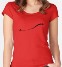 Big Wave Surfing Women's Fitted Scoop T-Shirt