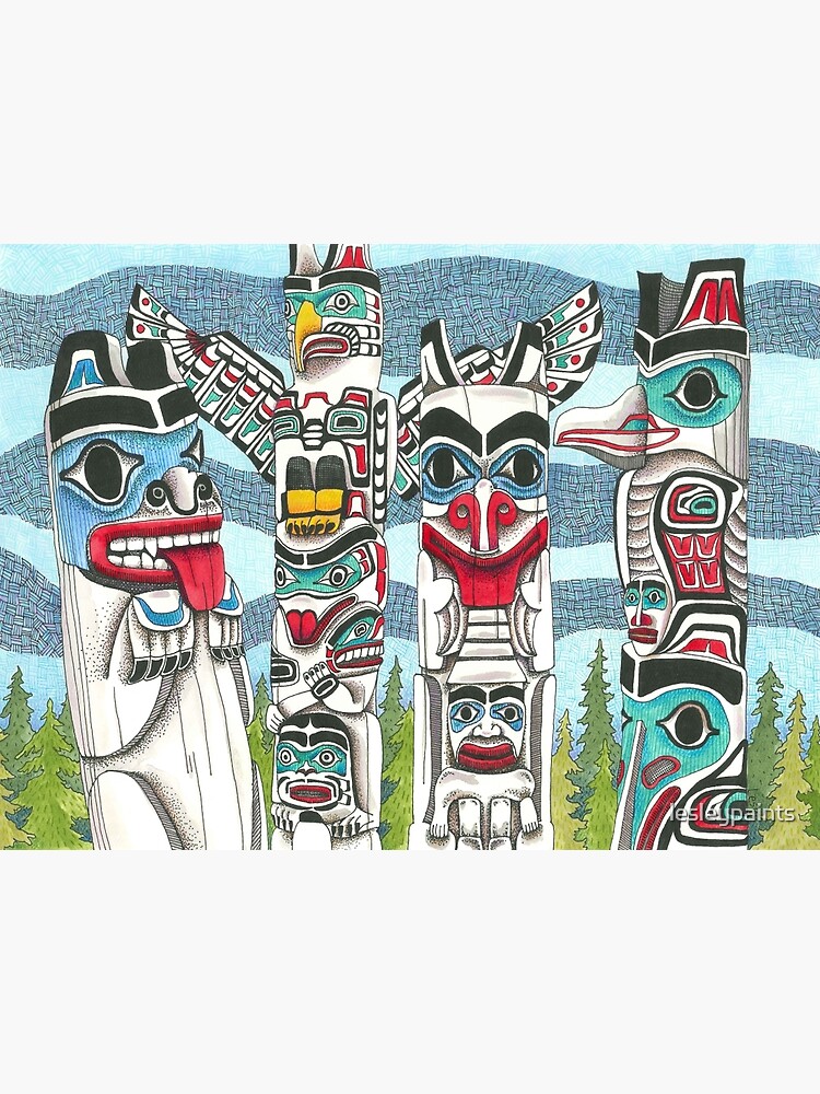 Totem Talk by lesleypaints