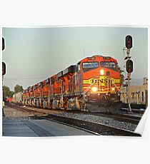 BNSF # 7702 bei Fullerton Poster