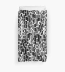 200515 - Black on White Duvet Cover