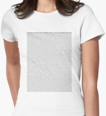 script Women's Fitted T-Shirt