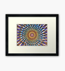 The Divine Rainbow Alignment Grid Framed Print