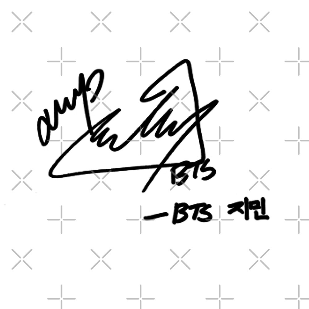 "BTS's JIMIN SIGN" by tangieangie | Redbubble