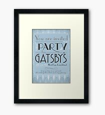 Party at Gatsby's Invitation Gerahmtes Wandbild
