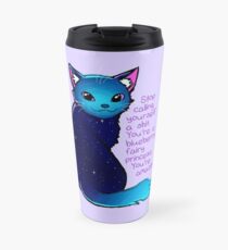 "You're A Blueberry Fairy Princess" Galaxy Cat Travel Mug