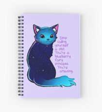 "You're A Blueberry Fairy Princess" Galaxy Cat Spiral Notebook