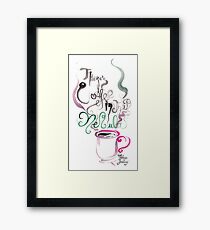 coffeeeeeeee time Framed Print