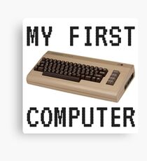 My First Computer - Commodore 64 Canvas Print