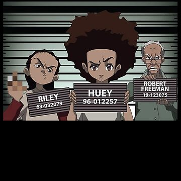 Huey and Riley Damn The Freeman from The boondocks funny art  Leggings  for Sale by DuboisMarion