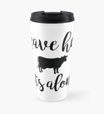 Vegan - Lass ihre Titten in Ruhe Thermosbecher