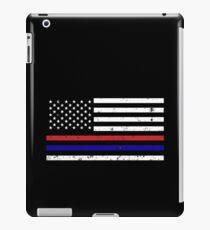Thin Blue Red Line Flag iPad Case/Skin