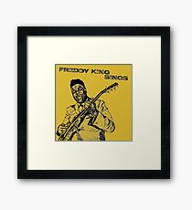 Freddie King in Pencil Framed Print