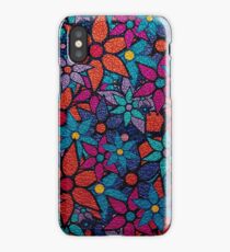 Retro Trendy Floral Pattern iPhone Case