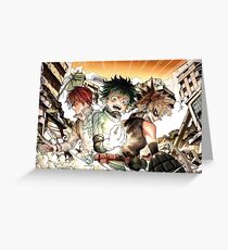Boku no Hero Academia - Todoroki, Izuku, Bakugou Greeting Card