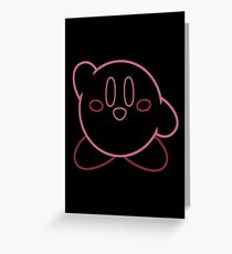 Minimalist Kirby With Face Greeting Card