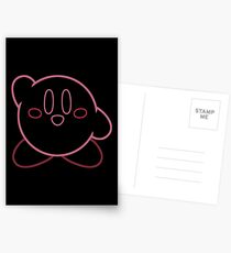 Minimalist Kirby With Face Postcards