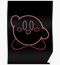 Minimalist Kirby With Face Poster