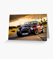 Dark red Cobra Greeting Card