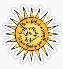 Proverb 31:25 SUN Sticker