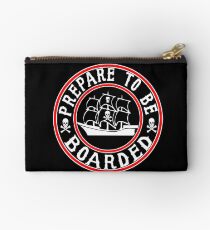 Prepare to be Boarded! Funny Pirate Ship Studio Pouch