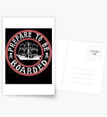 Prepare to be Boarded! Funny Pirate Ship Postcards