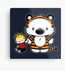 Hello Tiger Metal Print