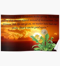 Dandelion In The Spring Poster