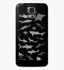 Haie und Strahlen: Dunkle Version! Hülle & Klebefolie für Samsung Galaxy