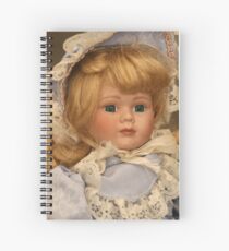 blond doll head Spiral Notebook