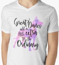 Extraordinary Great Dane Watercolor Men's V-Neck T-Shirt
