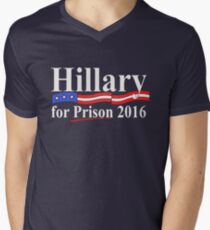 Hillary for Prison 4 Men's V-Neck T-Shirt