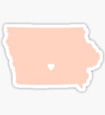 Iowa Peach Sticker