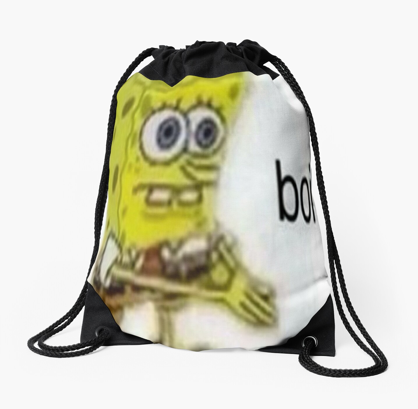 Spongebob Boi Meme Drawstring Bags By Memeboixd Redbubble
