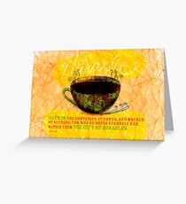 What my Coffee says to me - December 28, 2012 Greeting Card