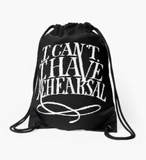 I Can't. I have Rehearsal. (White Text) Drawstring Bag
