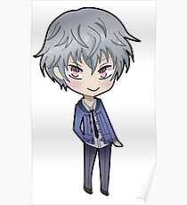 Akise Aru Chibi Sticker Poster